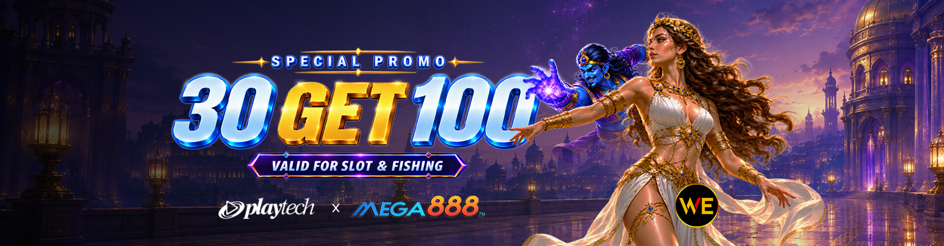 WeClub special promo: 30 get 100, valid for slot and fishing