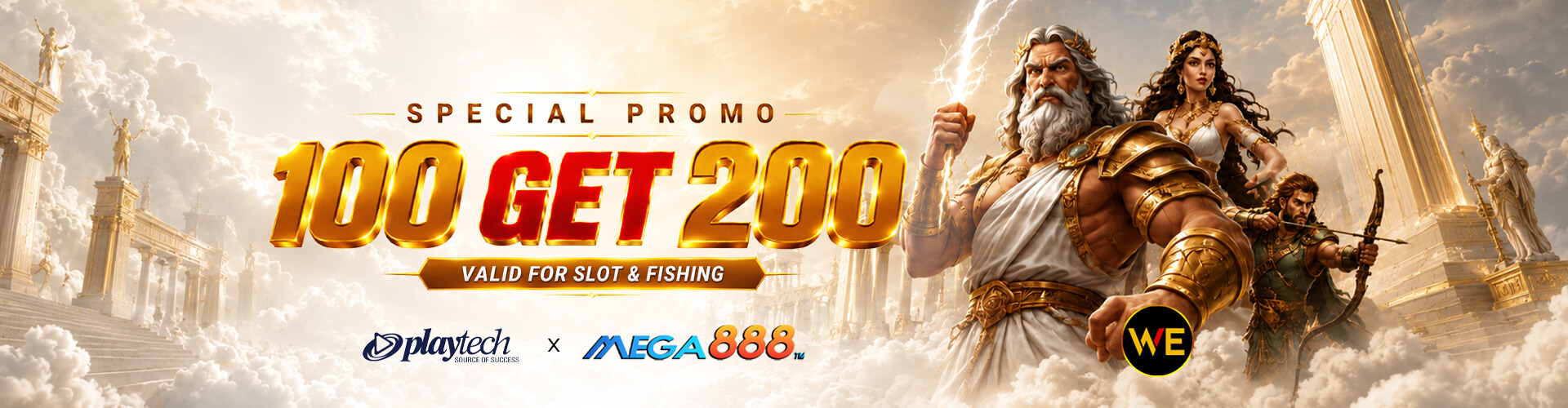 WeClub special promo: 100 get 200, valid for slot and fishing